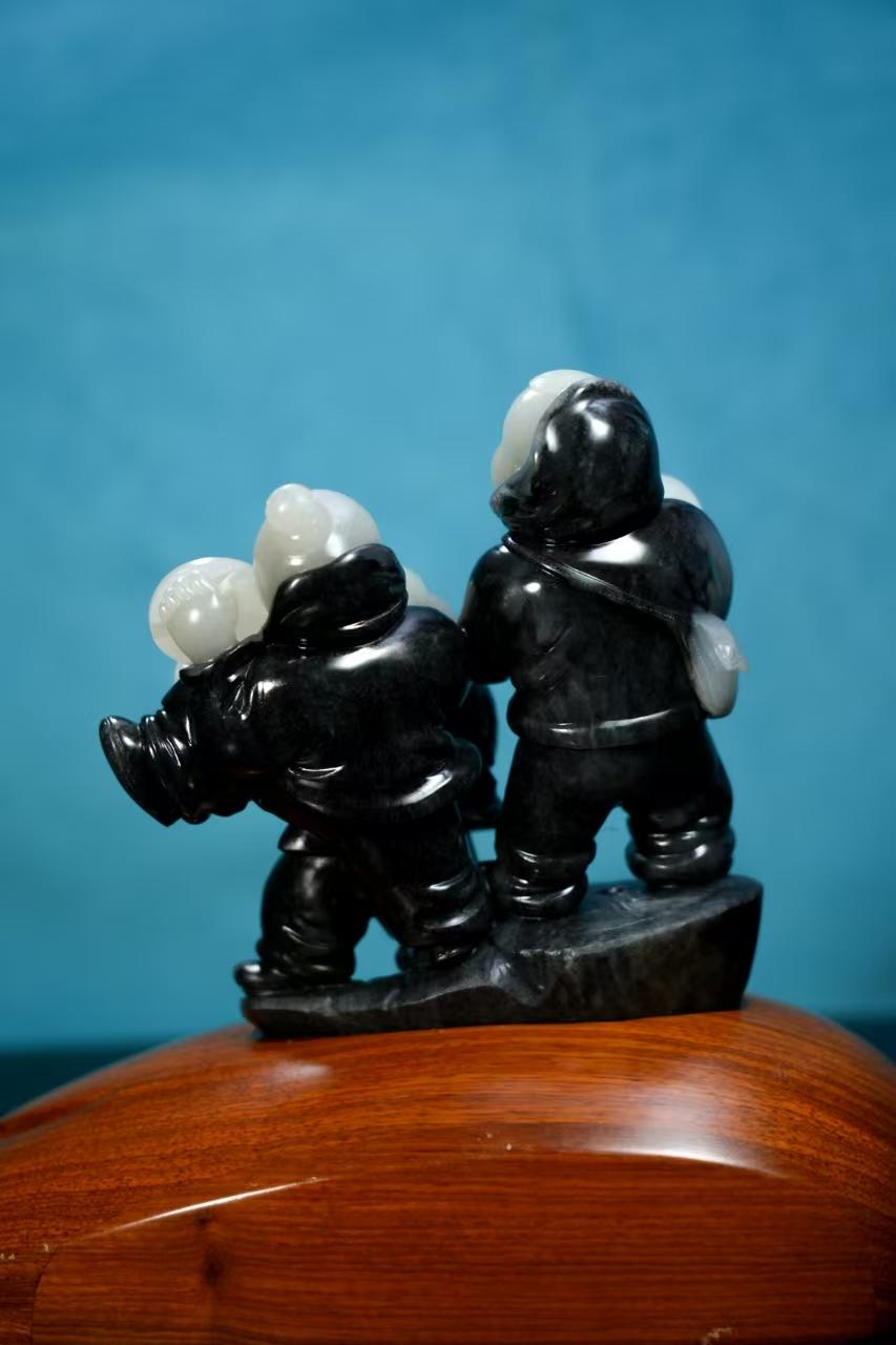 和田籽料童趣摆件（644.0g）