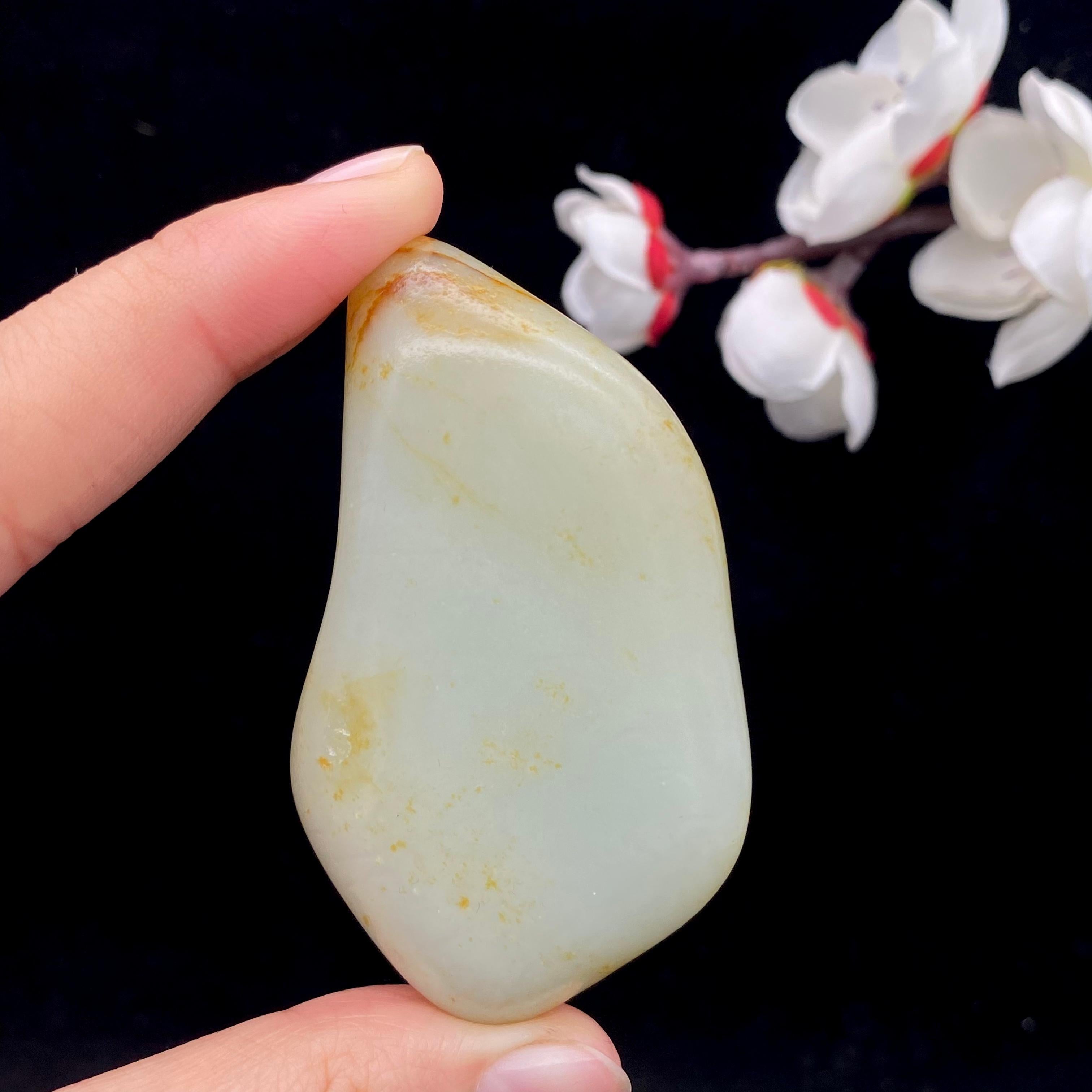 和田玉洒金皮籽料原石（72.3g）