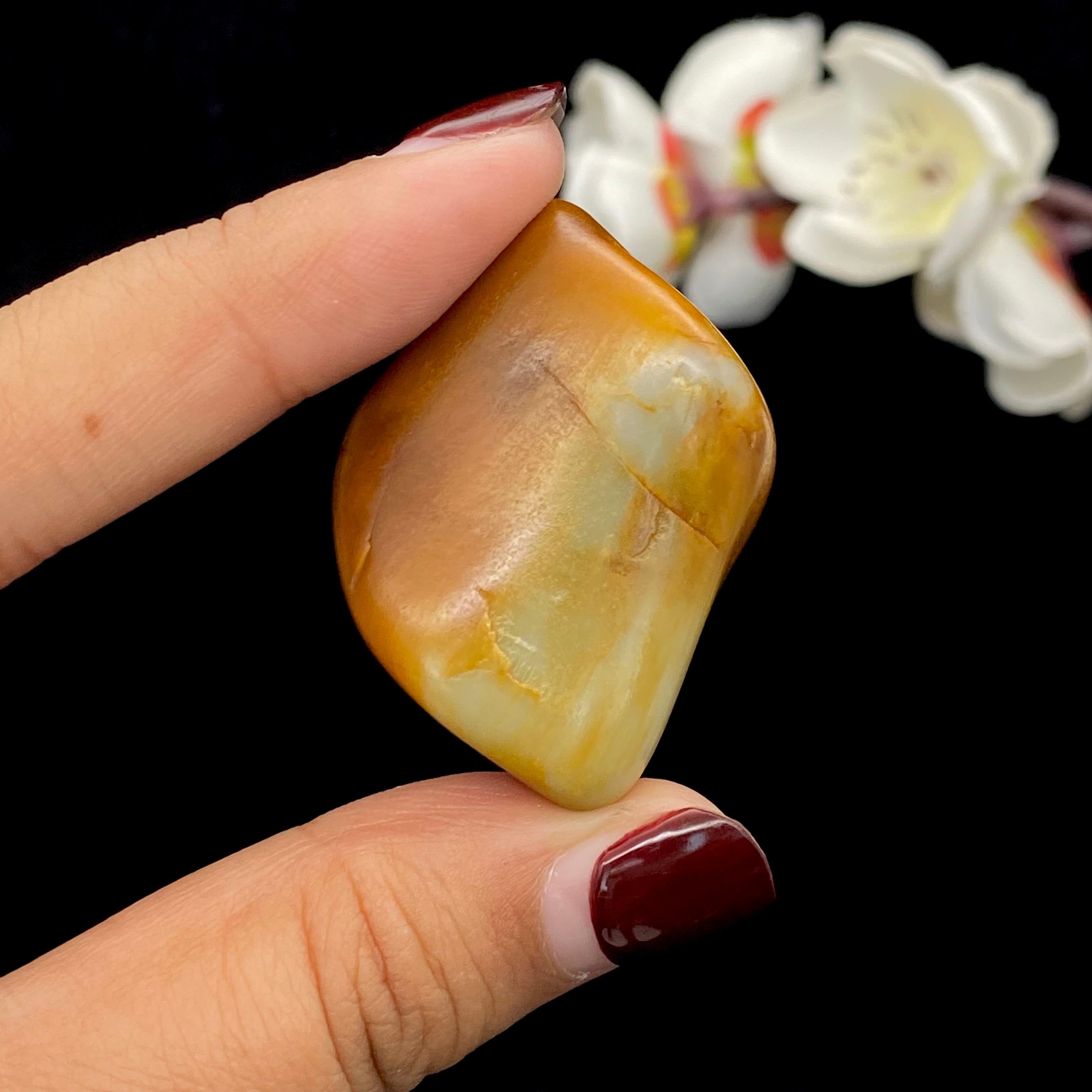 和田玉黄沁皮籽料原石（30.3g）