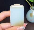 新疆和田玉且末天地糖平安无事牌（56.1g）