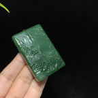 和田山料碧玉山水无事牌挂件（61.0g）
