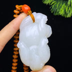 和田玉籽料貔貅把件（91.8g）