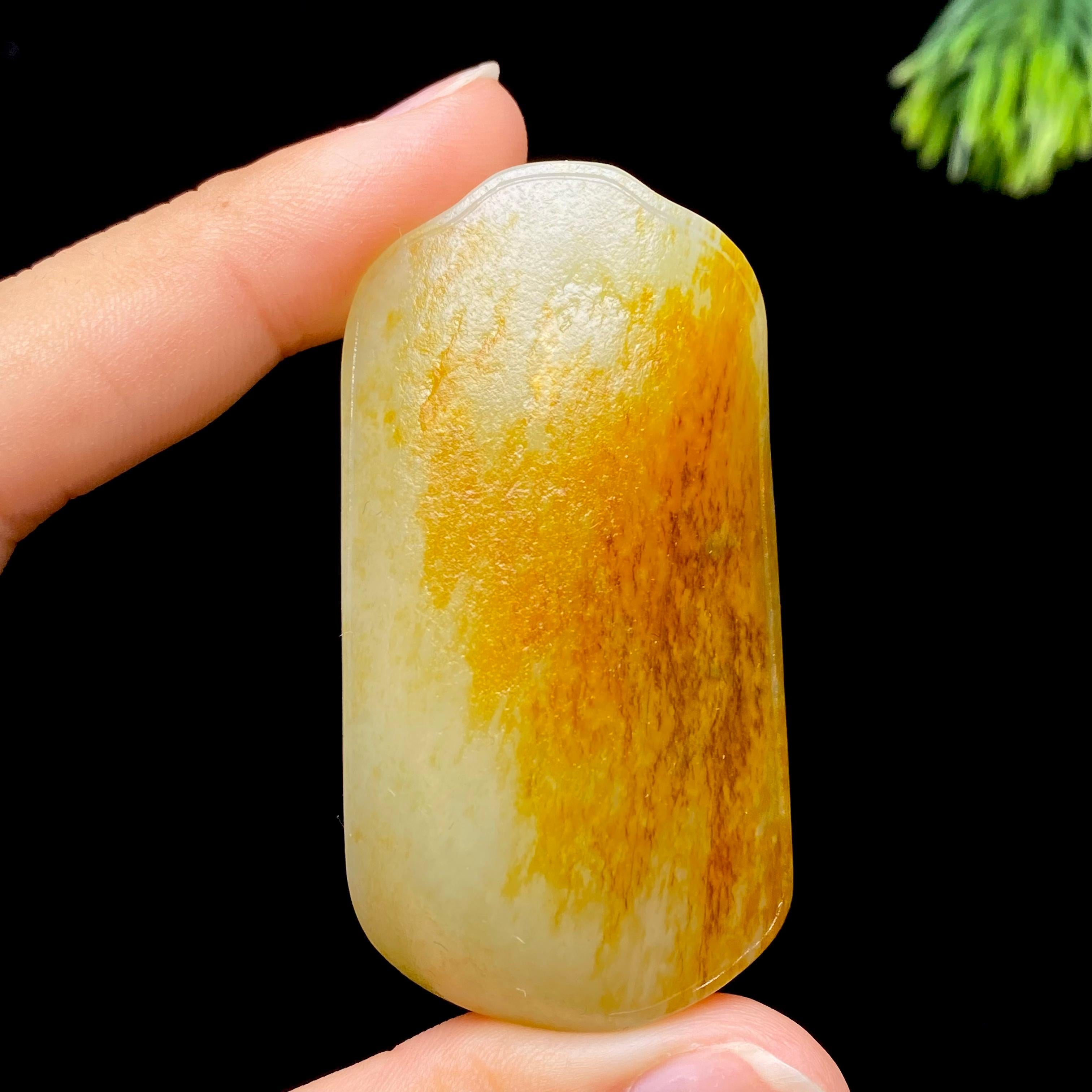 和田玉籽料无事牌（43.3g）