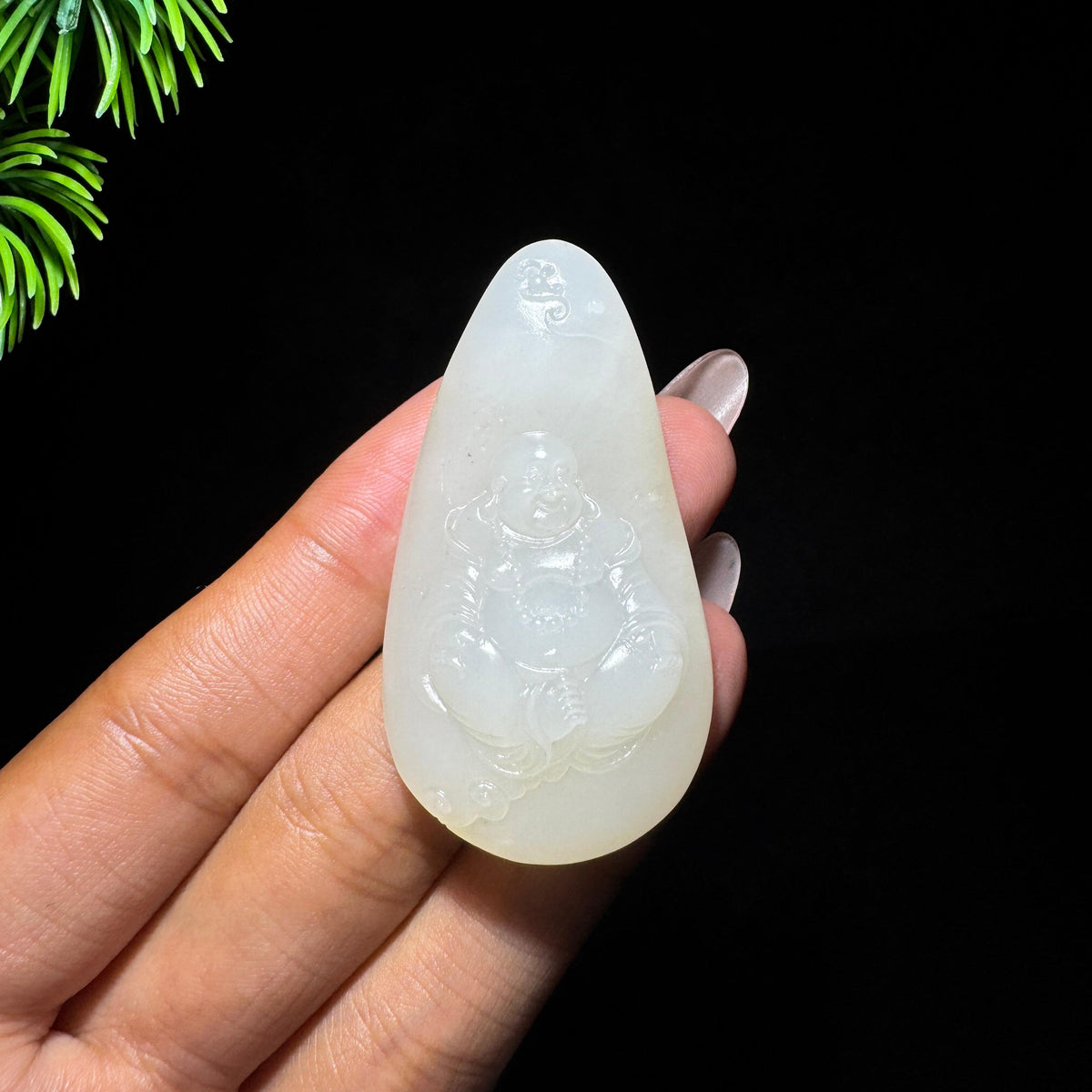 和田玉籽料白玉佛公（21.0g）