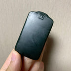 和田玉一细塔青无事牌（66.5g）