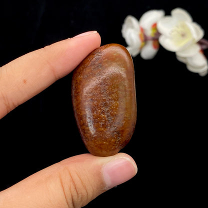 和田玉红沁皮籽料原石（45g）