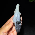 和田玉籽料青花马到成功（162.0g）