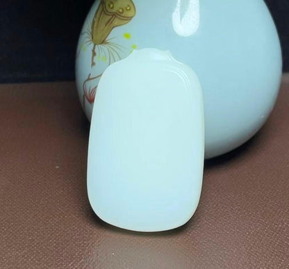 和田羊脂玉平安无事牌（54.6g）