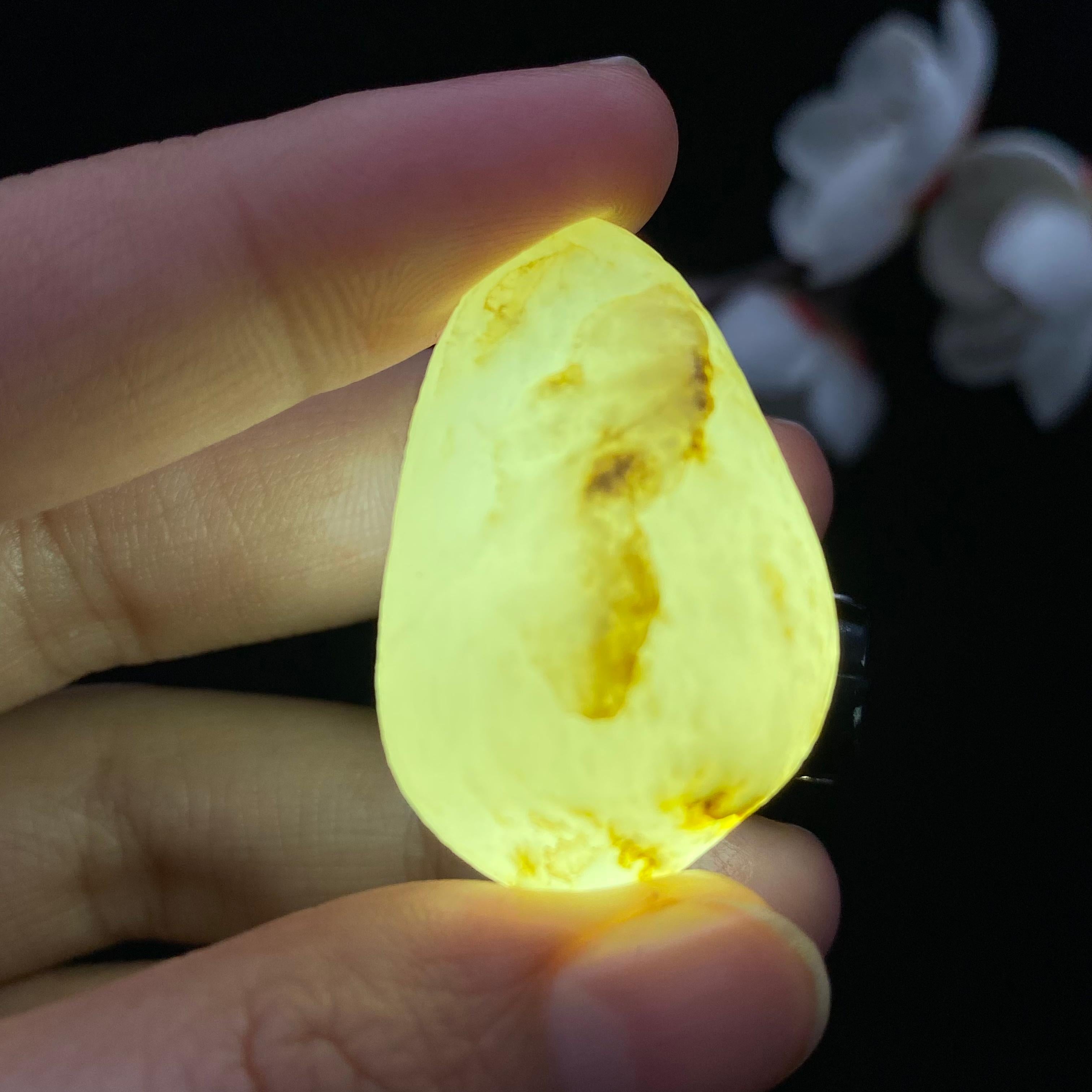 和田玉白玉籽料旱籽挂件（17.3g）