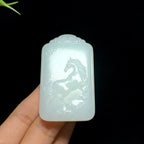 和田白玉一马当先牌（44.3g）