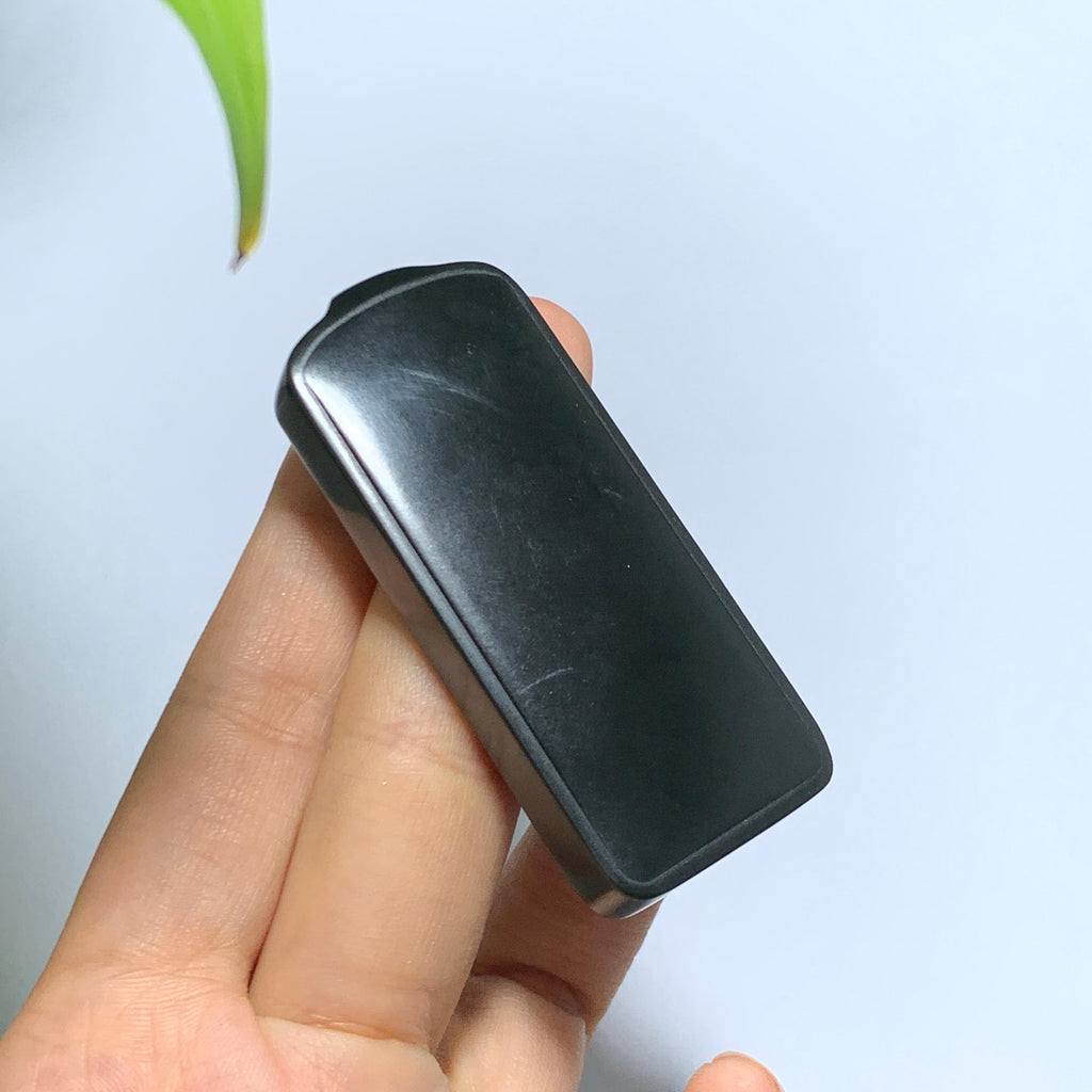 和田籽料黑青无事牌挂件（48.1g）
