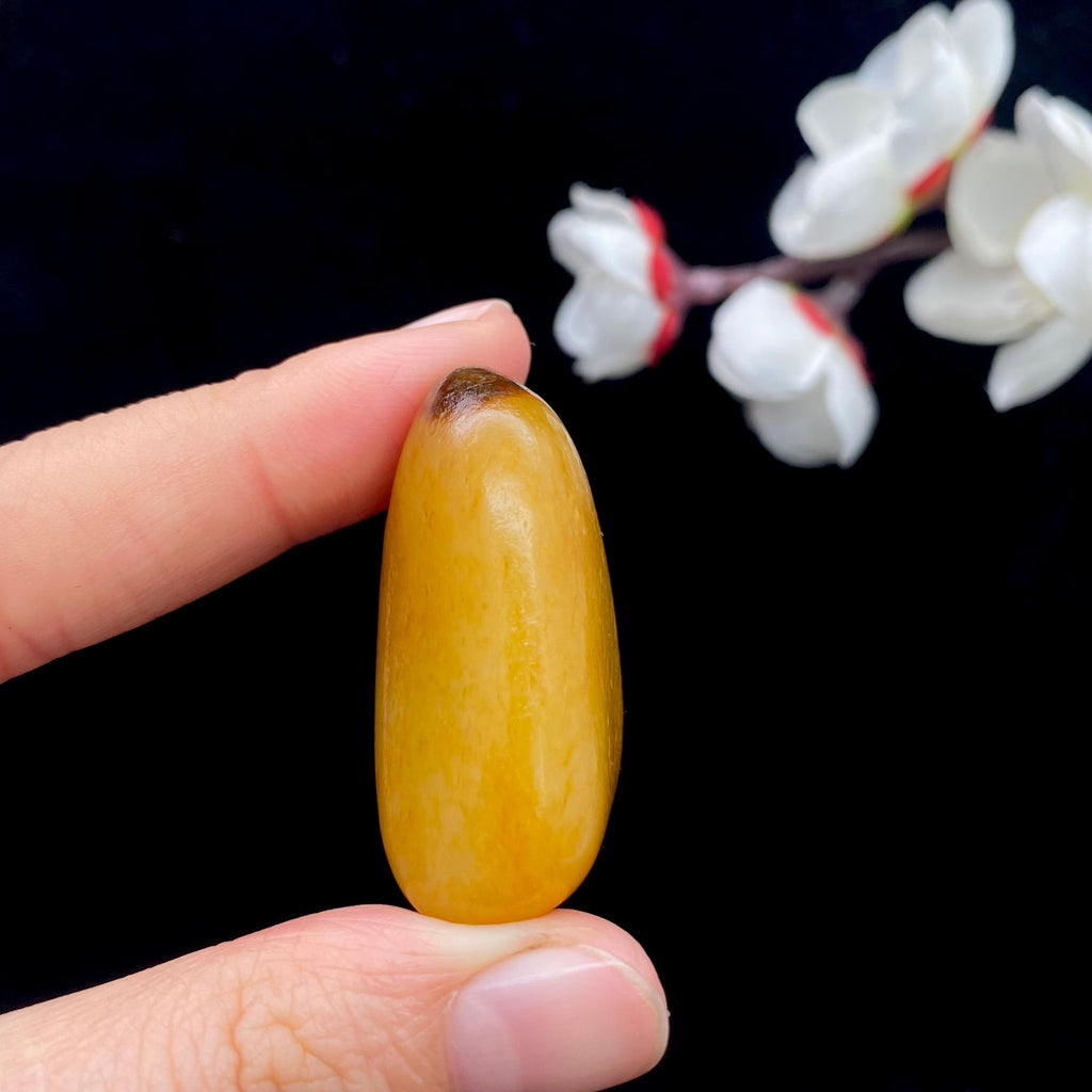 和田玉黄沁皮籽料原石（31.2g）