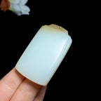 和田玉山料糖白无事牌（52.5g）