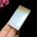 和田玉糖白玉无事牌（42.7g）