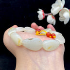 和田玉洒金皮籽料【精品手串】（31.8g）