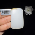 和田玉糖白平安无事牌（45.9g）