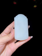和田玉白玉无事牌（88.8g）