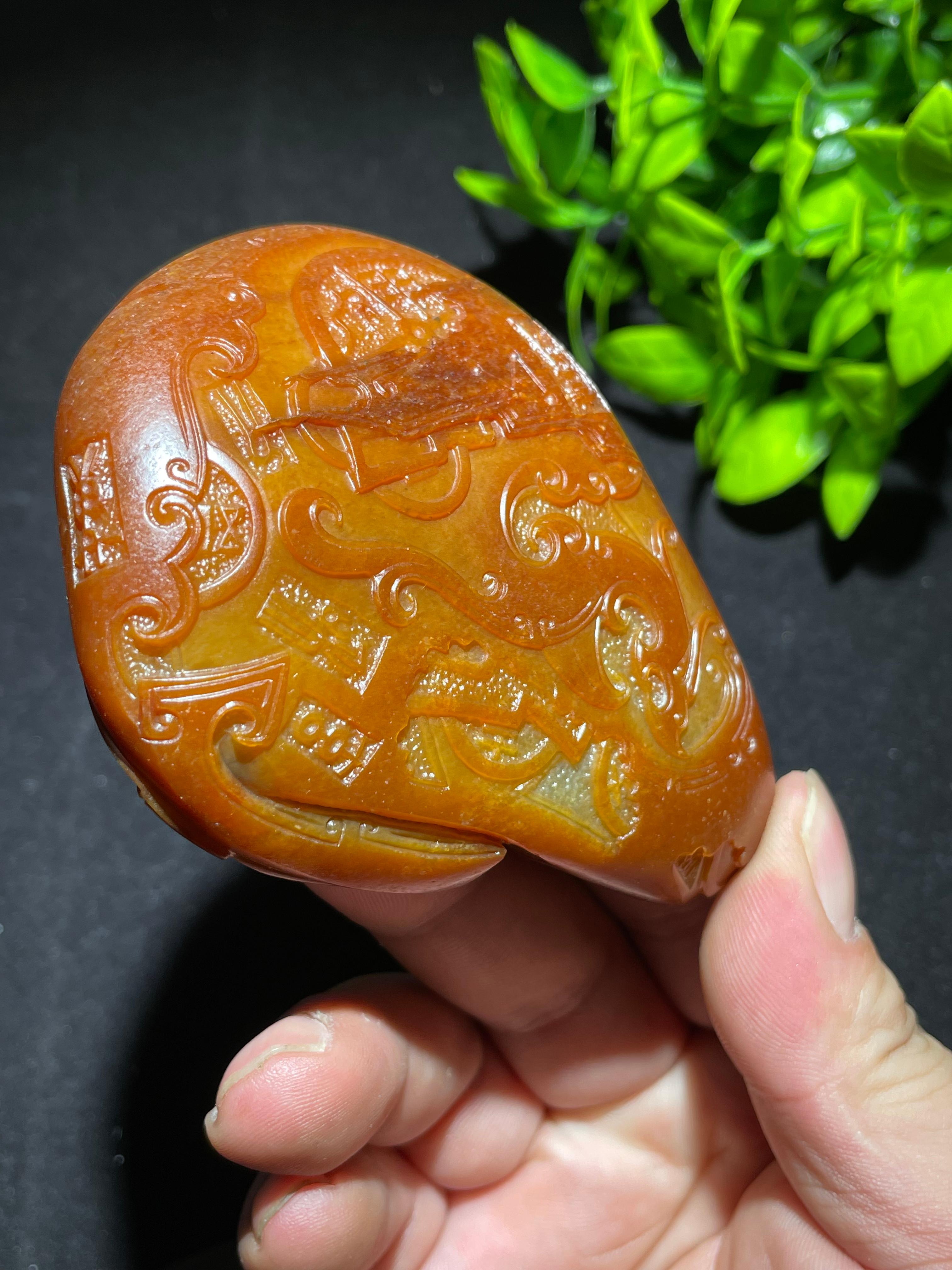 和田玉籽料独籽龙凤呈祥（239.0g）