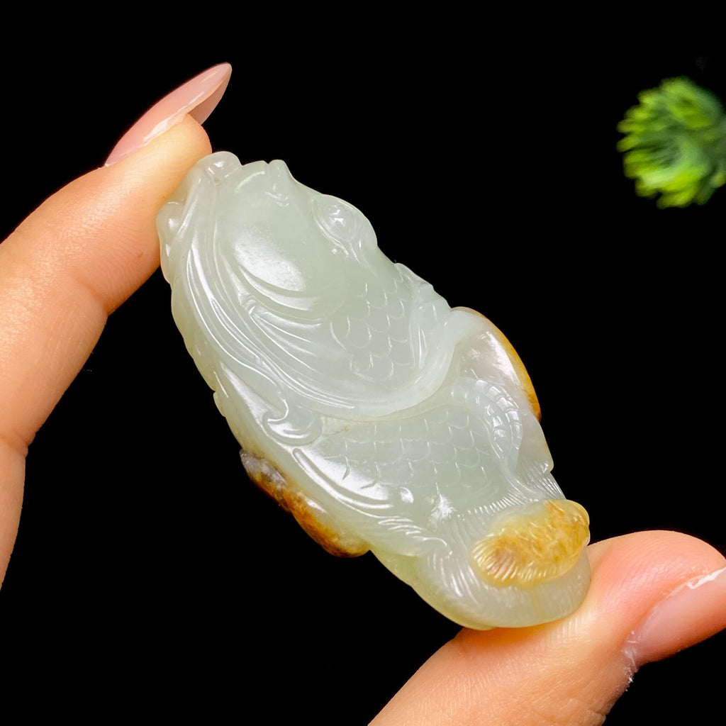 和田玉籽料连年有余（57.1g）