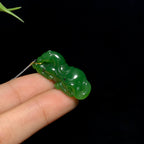 和田碧玉马到成功挂件（8.2g）