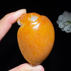 高品质和田玉籽料手把件龙龟（99.2g）