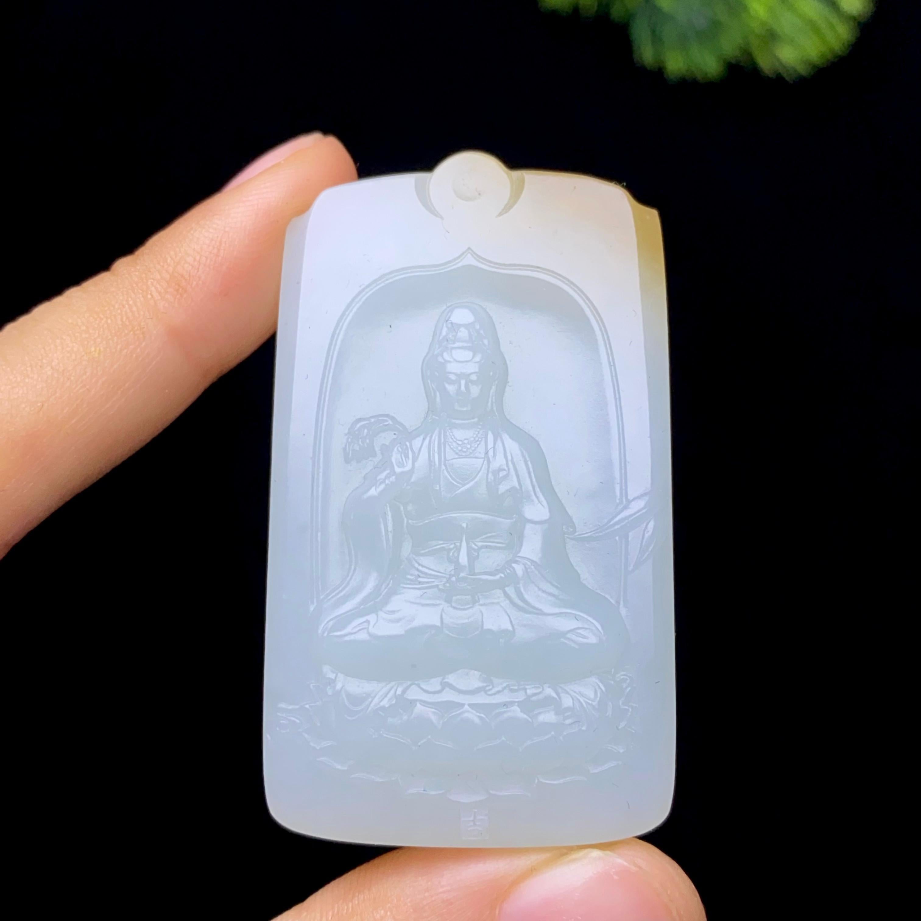和田玉糖白观音（38.2g）