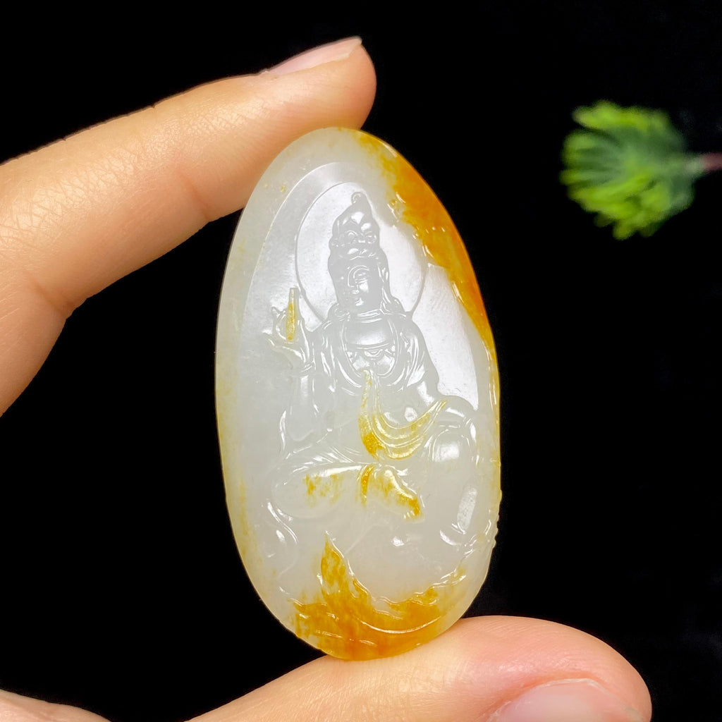 和田玉籽料观音（34.4g）