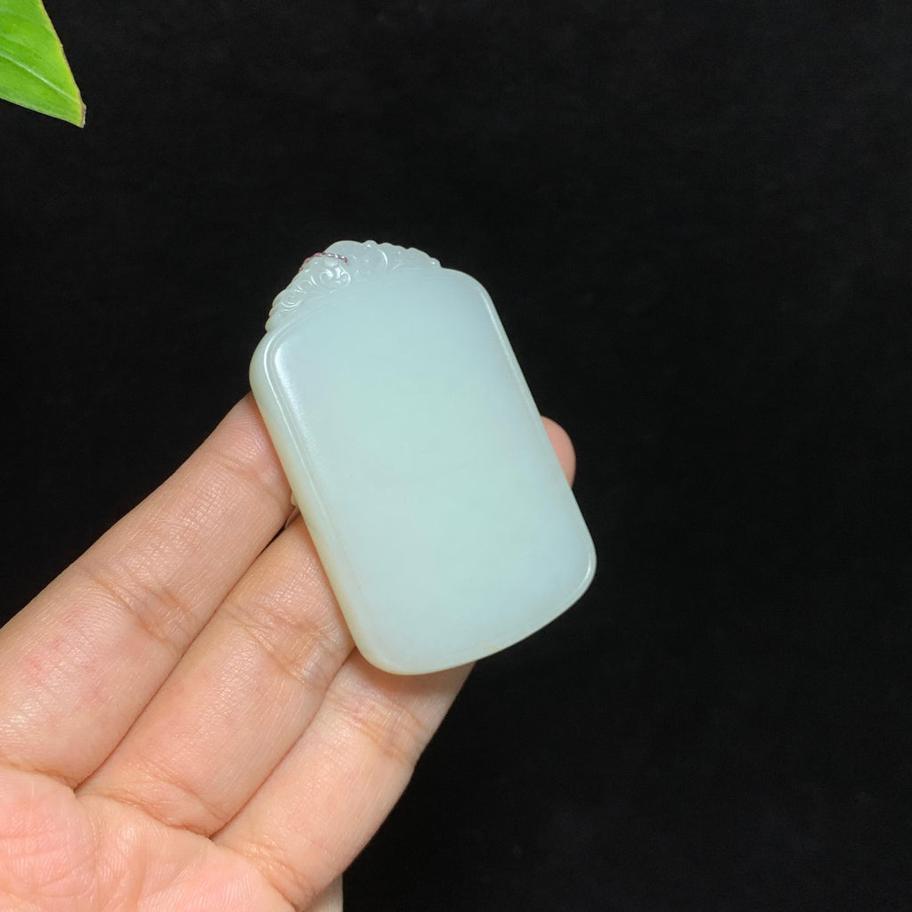 和田山料白玉无事牌挂件（32.0g）