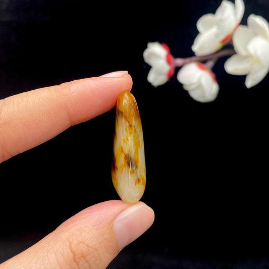 和田玉黄皮籽料吊坠籽（8.8g）