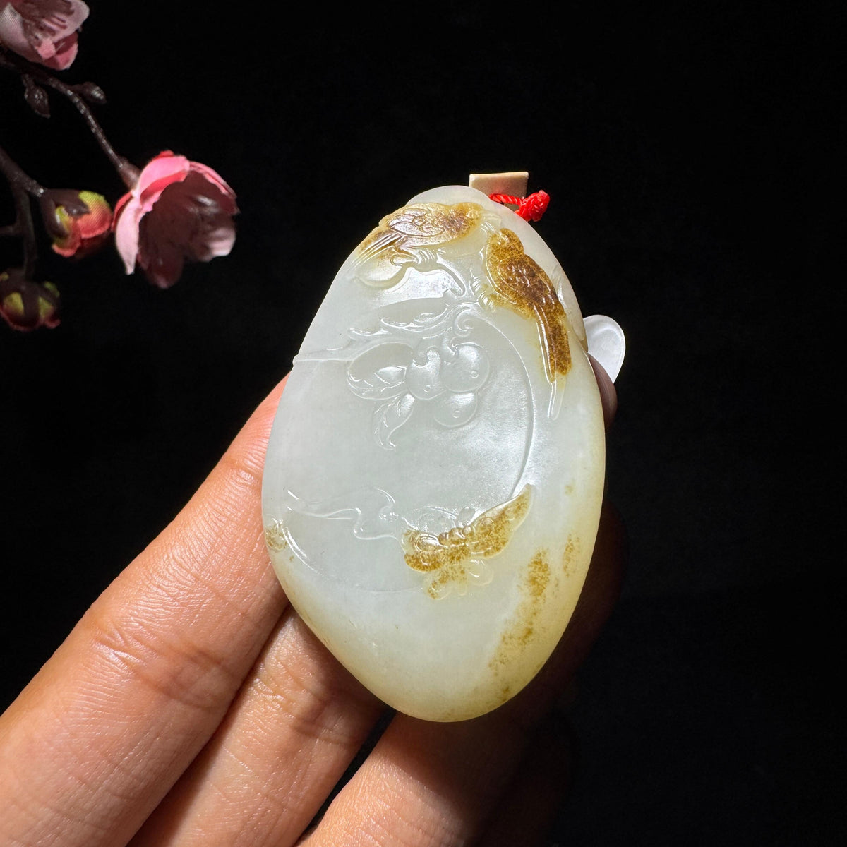 和田玉籽料白玉喜事连连（38.6g）