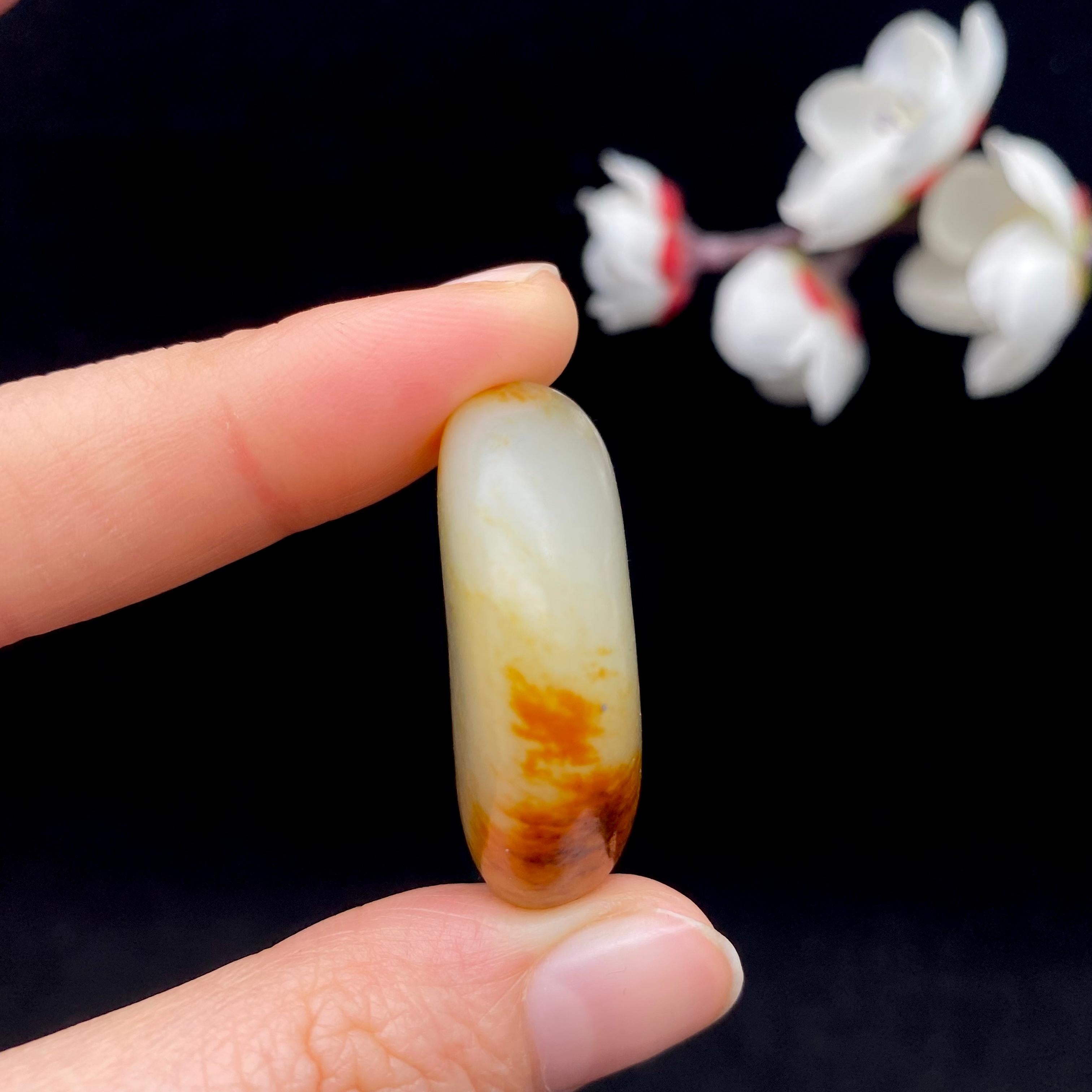 和田玉洒金皮籽料挂件（18.3g）