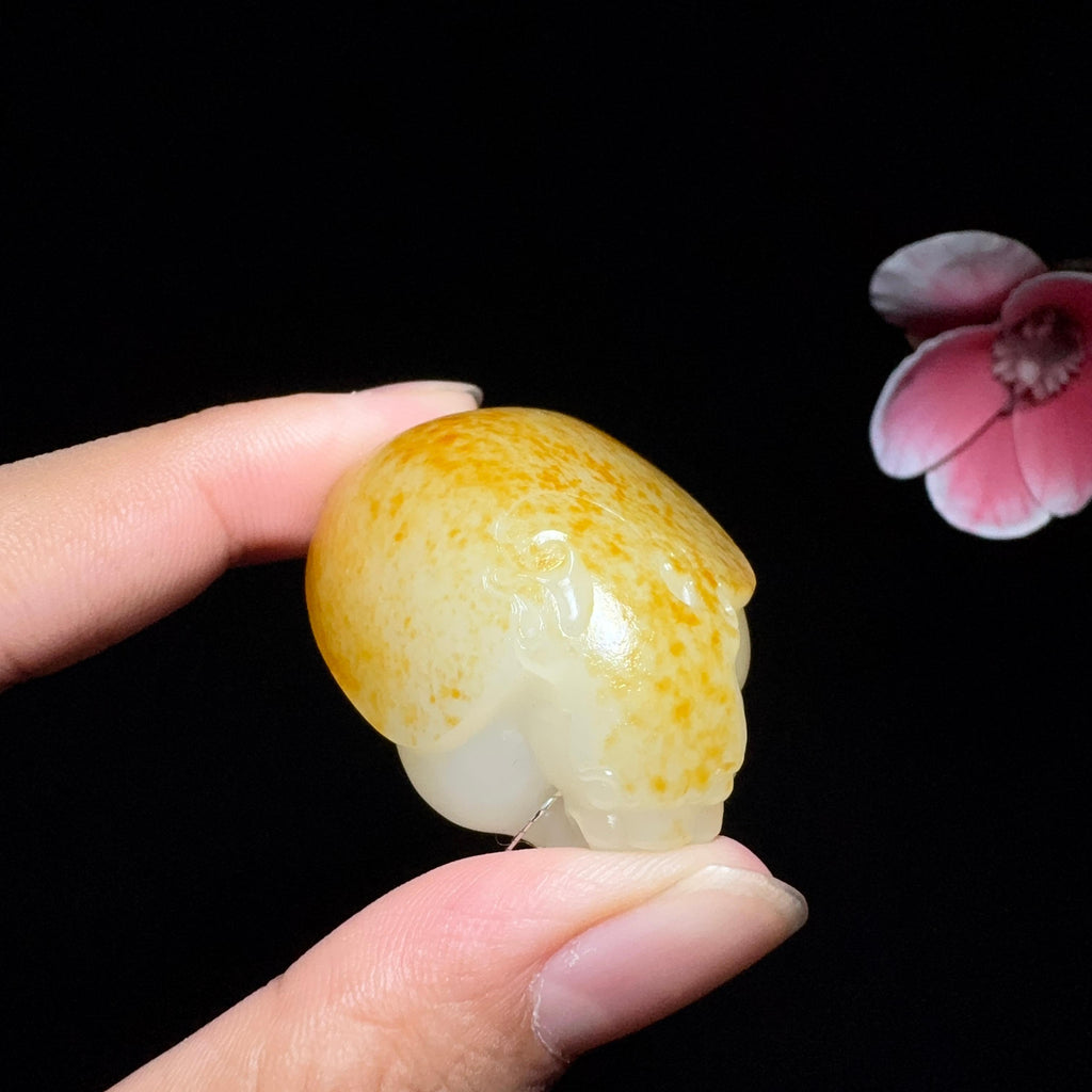 秒杀和田玉籽料龙龟挂件（33.1g）