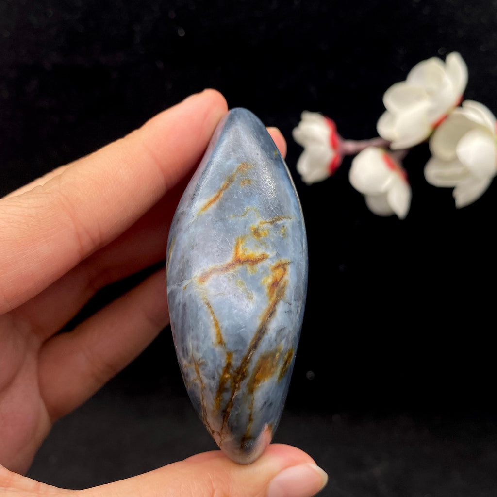 和田玉青花籽料手把件（115.6g）