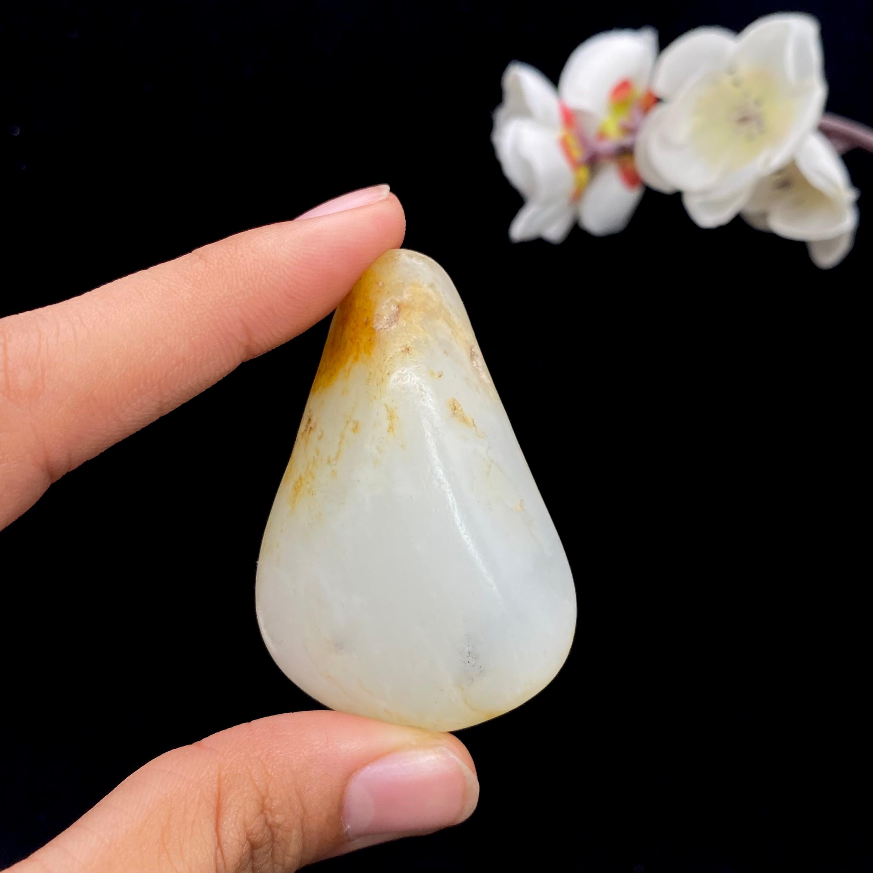 和田玉黄皮青花底籽料（47.2g）
