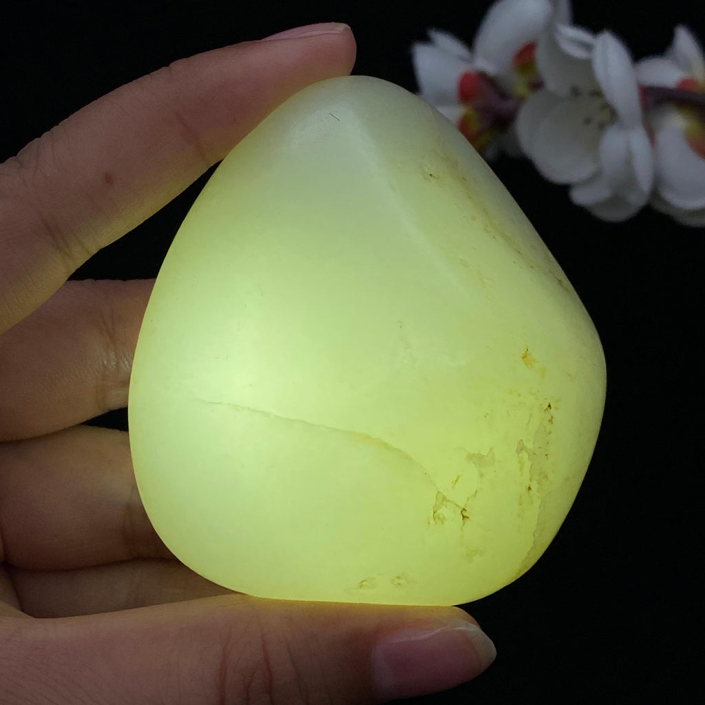 和田玉洒金皮籽料手把件（170.3g）