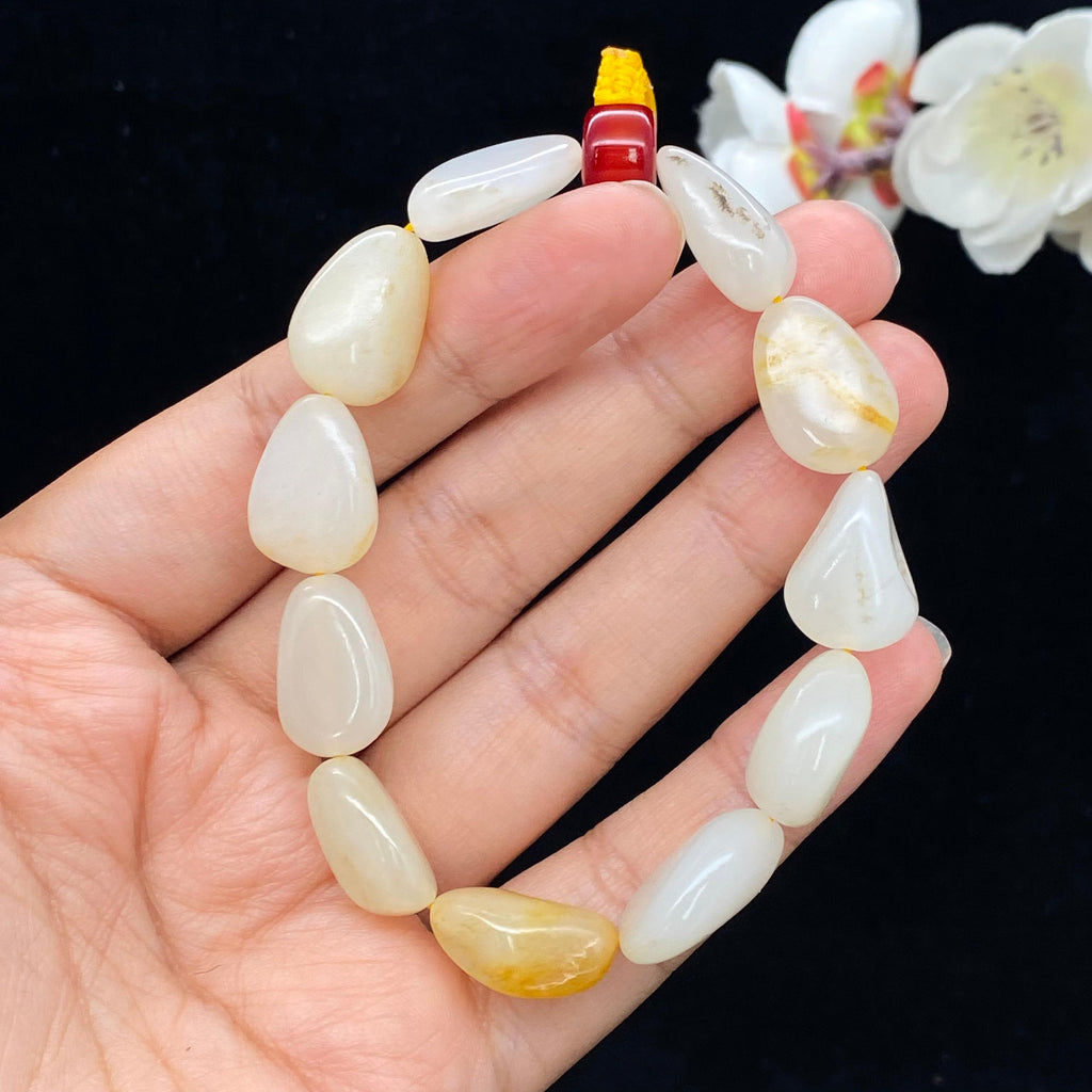 和田玉黄皮籽料【精品手串】（28.3g）