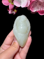 和田玉籽料白玉武将（81.2g）