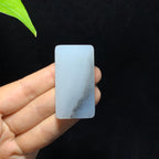 和田籽料青花无事牌挂件（34.2g）