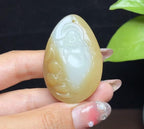 新疆和田玉且末糖羊脂玉佛公（27.2g）