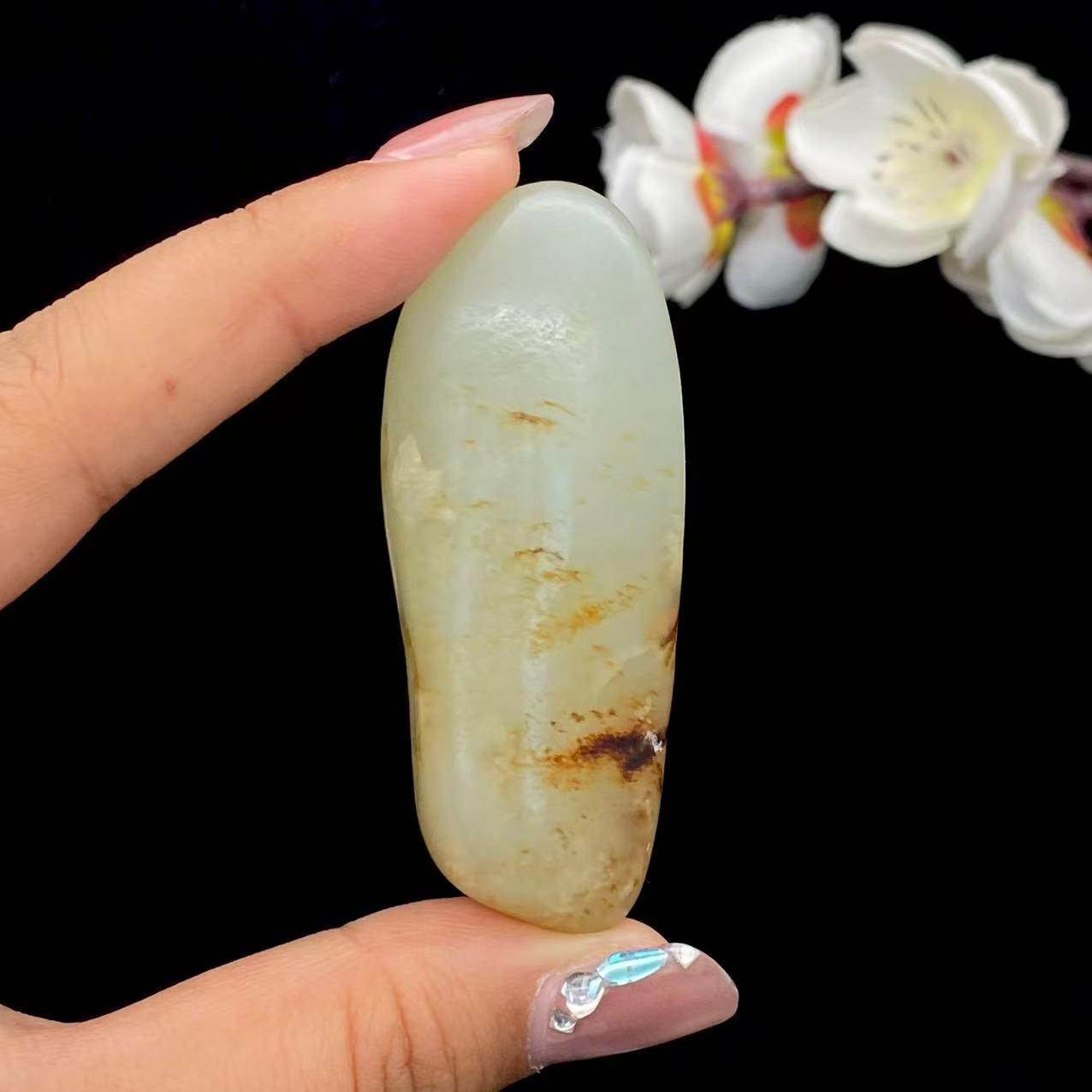 和田玉洒金皮籽料挂件（41.2g）