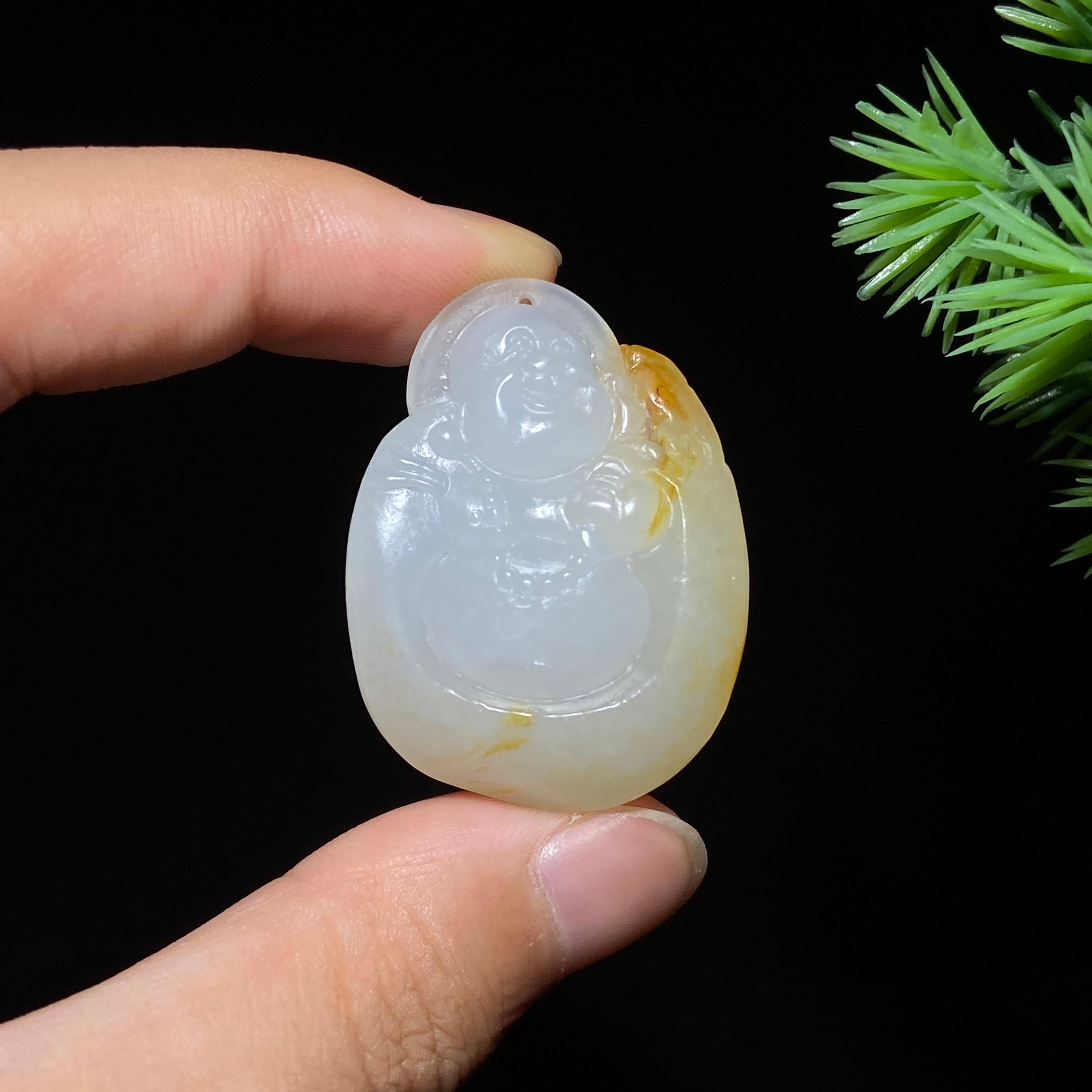 和田玉籽料佛公（16.3g）