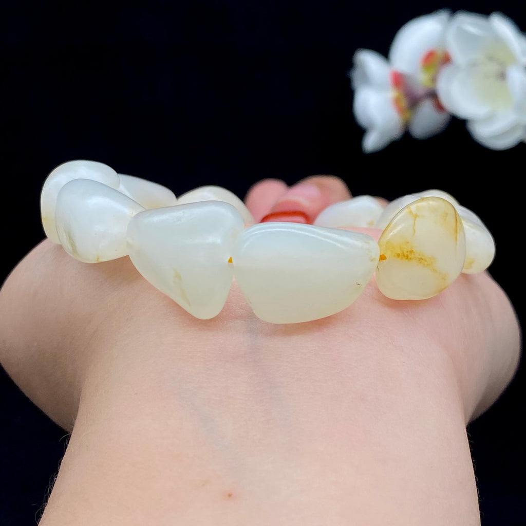 和田玉-黄皮籽料【精品手串】（44.8g）