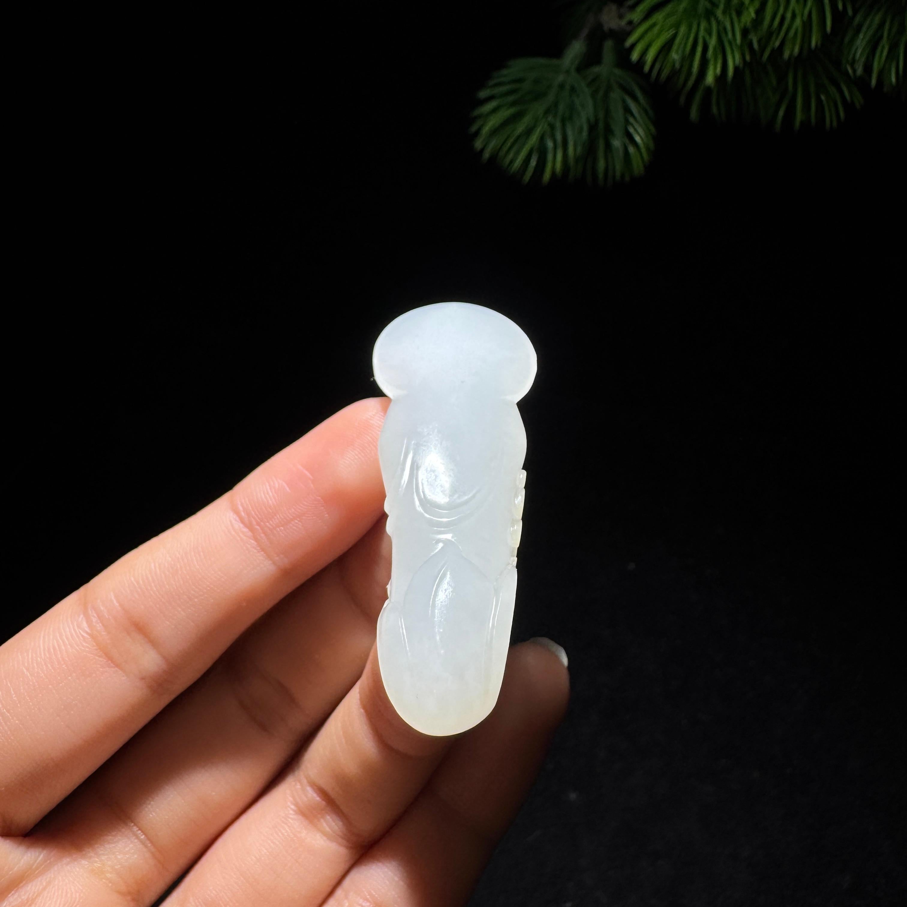 和田玉籽料观音（14.4g）