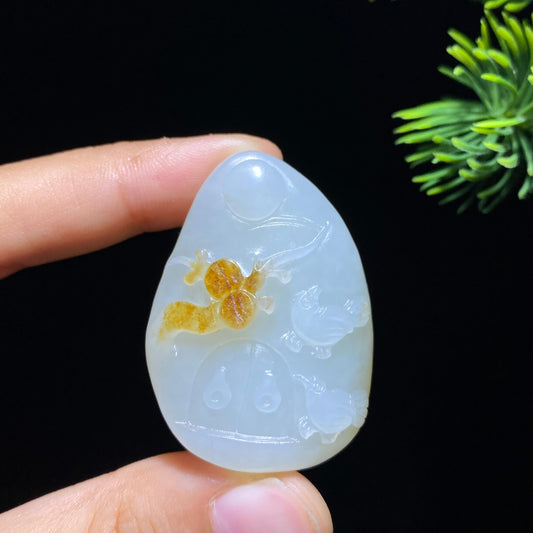 和田玉籽料喜事连连（27.0g）