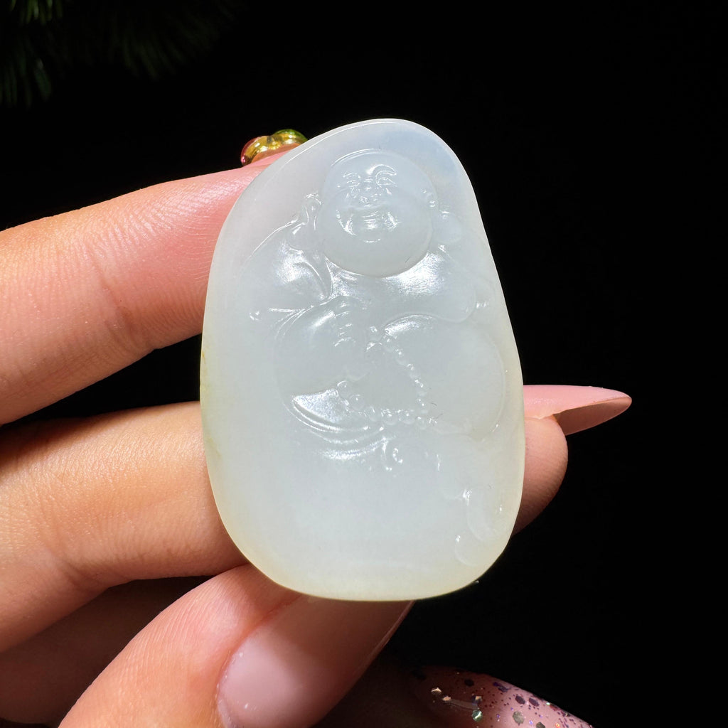 和田玉籽料白玉佛公（17.5g）