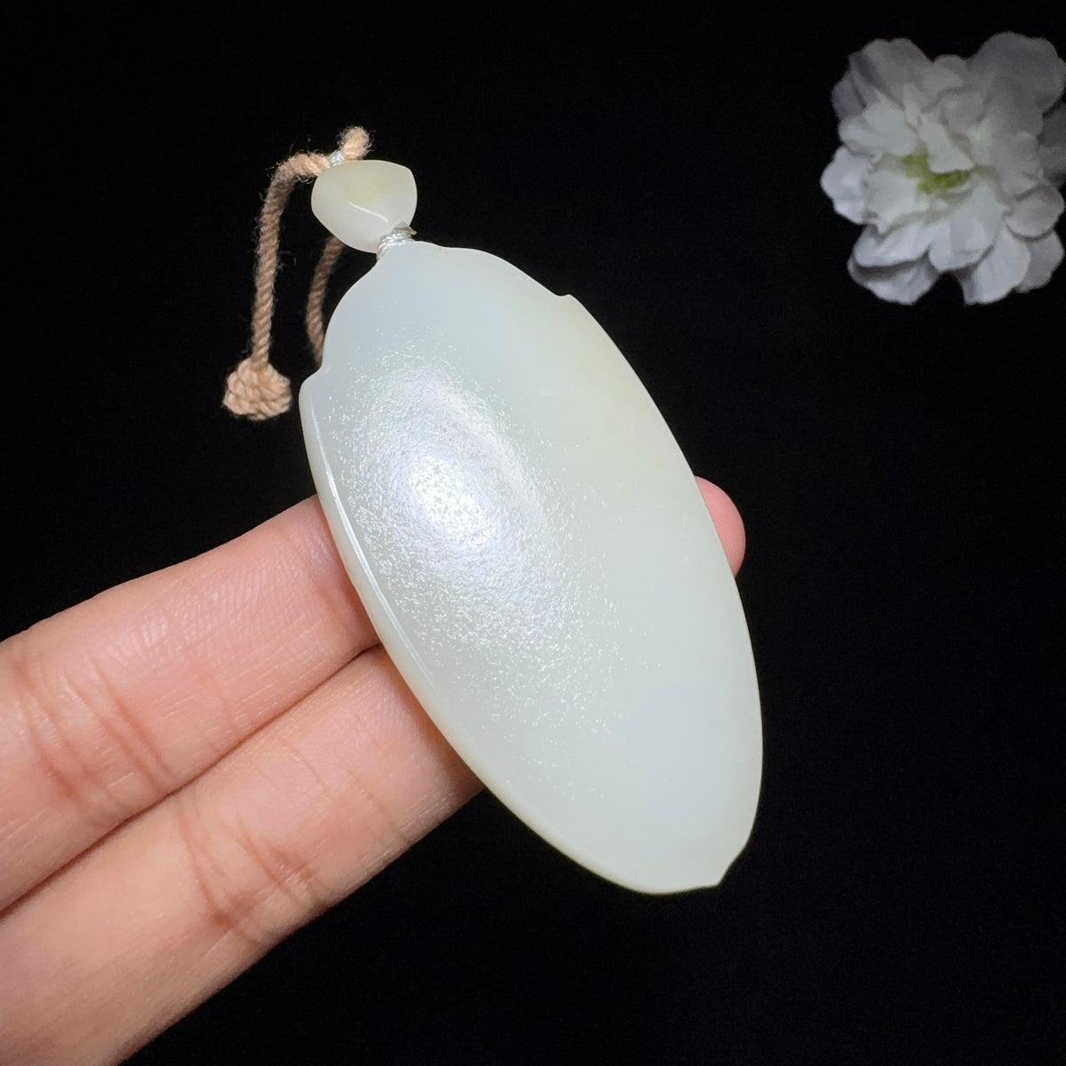 和田玉籽料平安无事牌（37.0g）