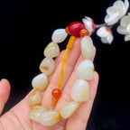 和田玉洒金皮籽料【精品手串】（43.2g）