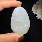 和田玉籽料羊脂白玉观音（61.7g）
