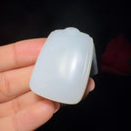 秒杀精品和田玉白玉平安无事牌（23.3g）