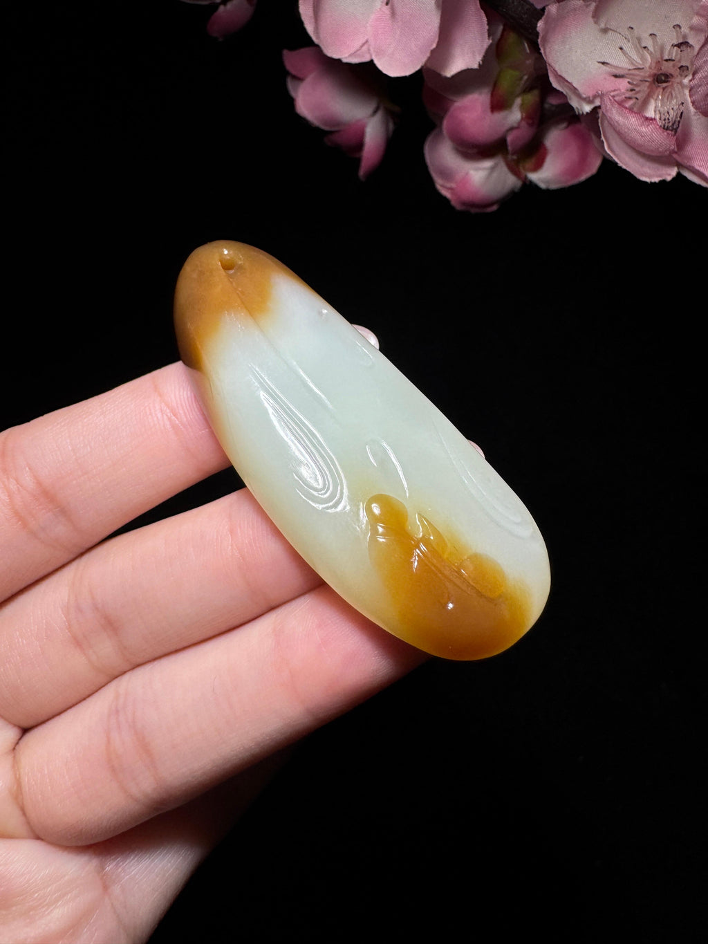 和田玉糖白玉悟道（28.8g）
